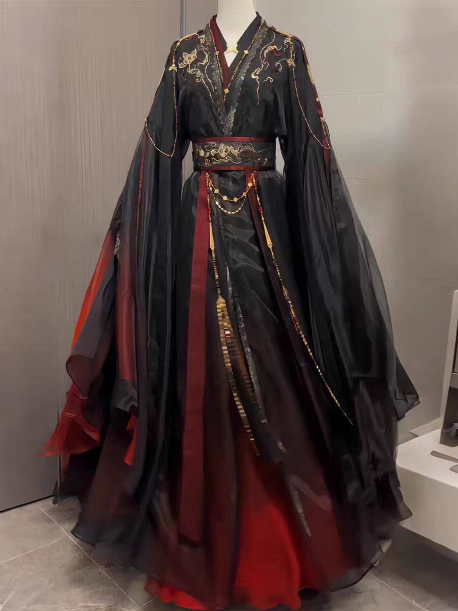 Unisex Ancient Chinese Xianxia - Cosplay Anime Black review and price