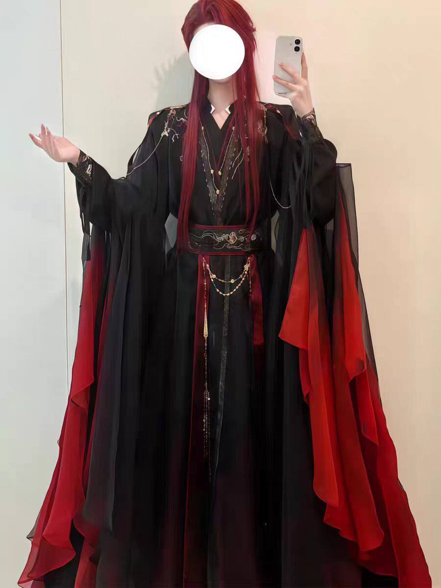Unisex Ancient Chinese Xianxia - Cosplay Anime Black review and price