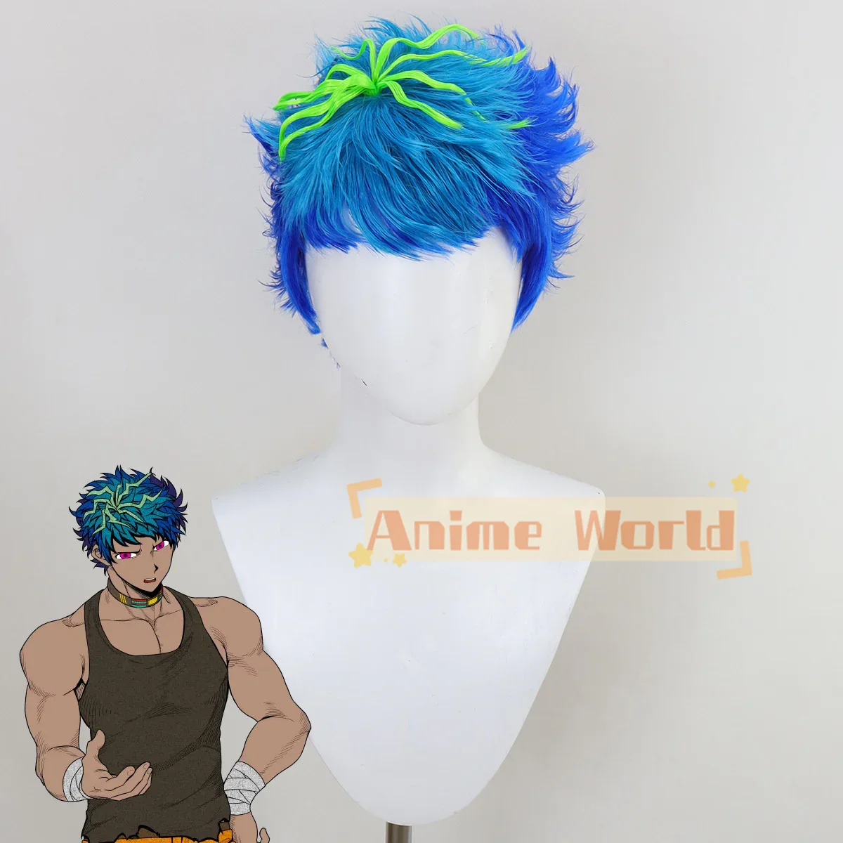 Your Turn To Die Naomichi Kuru - Anime Cosplay Blue Hair review and price