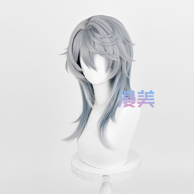 HSR Sunday Cosplay Wig 52cm Gr - Anime Cosplay Blue Hair review and price