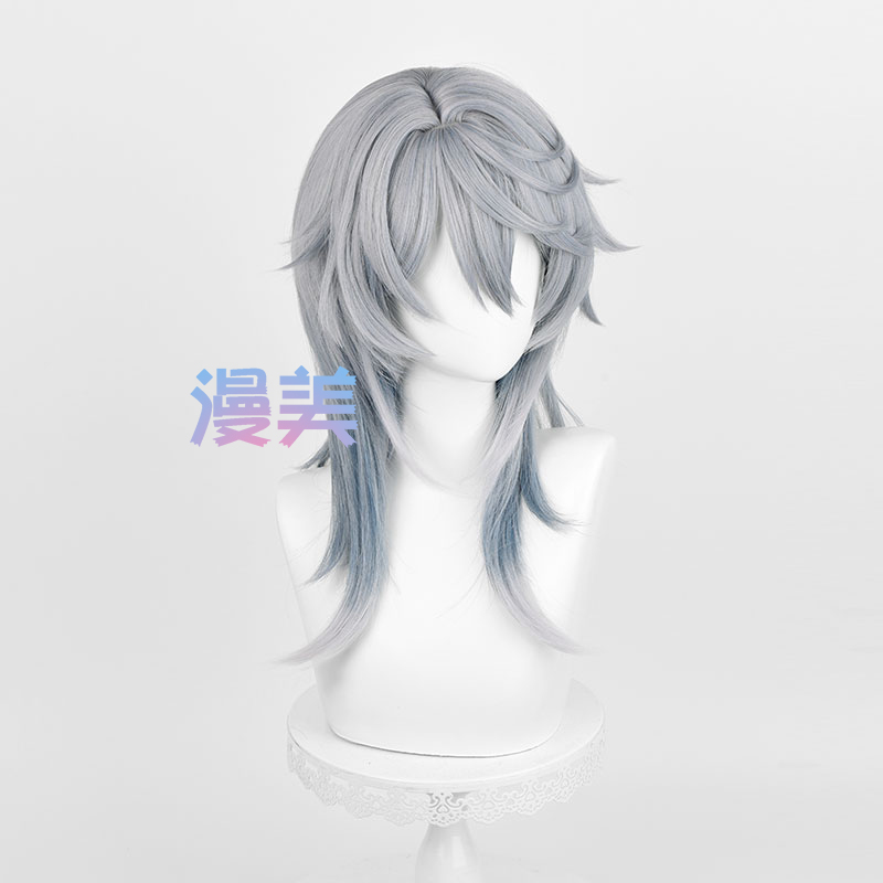 HSR Sunday Cosplay Wig 52cm Gr - Anime Cosplay Blue Hair review and price