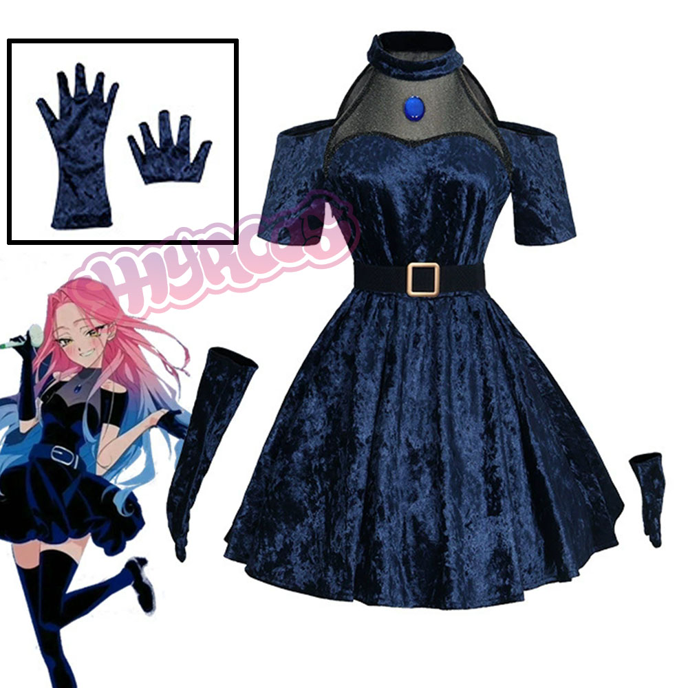 Mizi Cosplay Anime Alien Stage - Anime Cosplay Blue Hair review and price