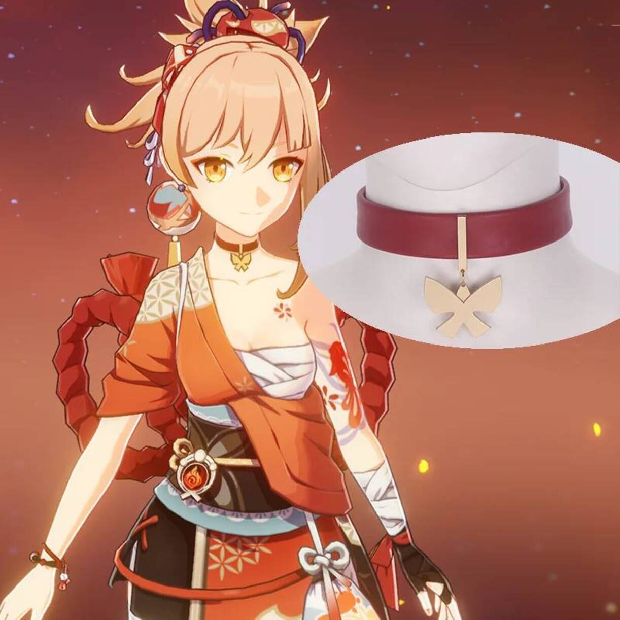 Game Genshin Impact Yoimiya Ne - Queen Anime Cosplay review and price