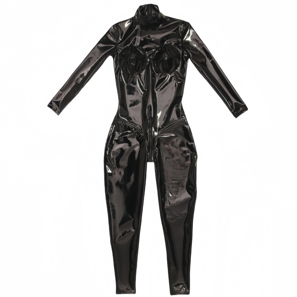 Women Sexy Black Shiny PU Leat - Cosplay Anime Black review and price