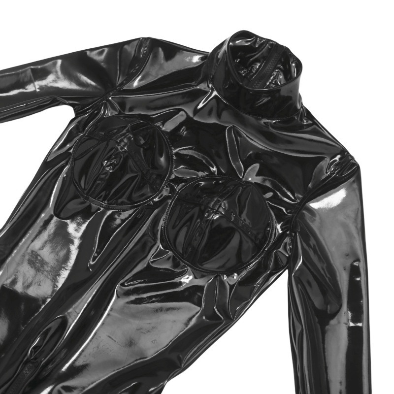 Women Sexy Black Shiny PU Leat - Cosplay Anime Black review and price